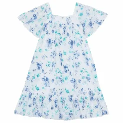 Sale Tartine et Chocolat Robe Ajourée Liberty | Blanc
