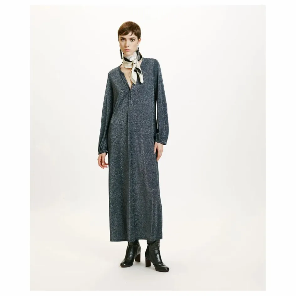 Momoni Robe Amede Métallisée ||Femme Robes, Combinaisons
