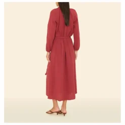 Outlet Xirena Robe Andrea Gaze de Coton | Rouge
