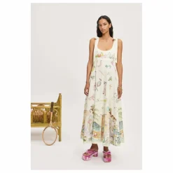Sale Alémais Robe Anouk Ballet Lin | Crème