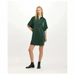 New Momoni Robe Asado Métallisée | Vert