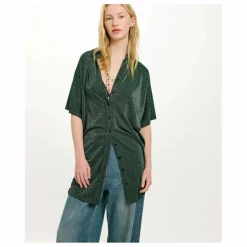 New Momoni Robe Asado Métallisée | Vert
