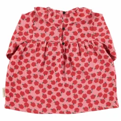 Piupiuchick Robes*Robe Bébé Pomme Gaze de Coton Bio |