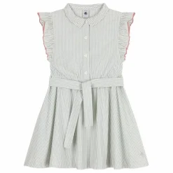 Best Petit Bateau Robe Blotilde Popeline Coton Bio | Blanc