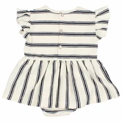 Búho Robes*Robe Body Rayures Coton Bio |