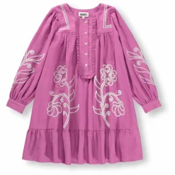 Best Molo Robe Boutonnée Crelo Fleurs Coton Bio | Violet