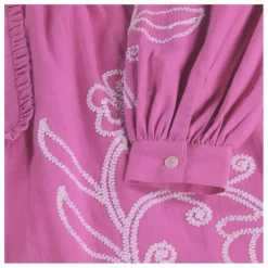Best Molo Robe Boutonnée Crelo Fleurs Coton Bio | Violet