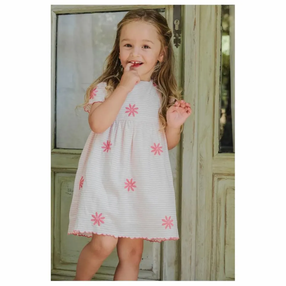 Tartine et Chocolat Robe Brodée Rayures || Robes
