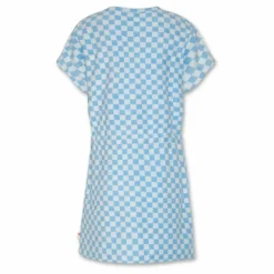 Sale AO76 Robe Carreaux Dori | Bleu ciel