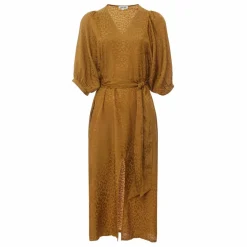 Alma Deia Robe Ceinturée Midi Jacquard ||Femme Robes, Combinaisons
