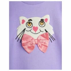New Mini Rodini Robe Chat Coton Bio | Violet