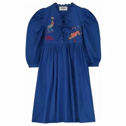 Discount Maison Mangostan Robe Circus Coton Bio | Bleu