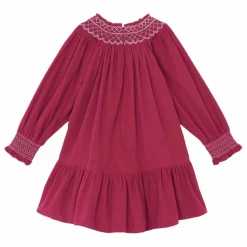 Outlet Tartine et Chocolat Robe Col Smocké | Magenta