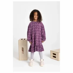 Outlet Hundred Pieces Robe Courte AOP KISS Coton Bio | Violet