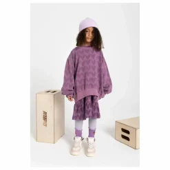 Outlet Hundred Pieces Robe Courte AOP KISS Coton Bio | Violet