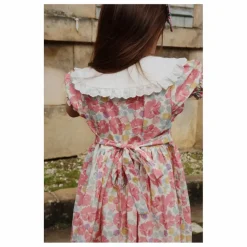 Discount Konges Sløjd Robe Cœur à Col Coton Bio | Framboise