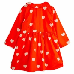 New Mini Rodini Robe Cœurs Coton Bio | Rouge
