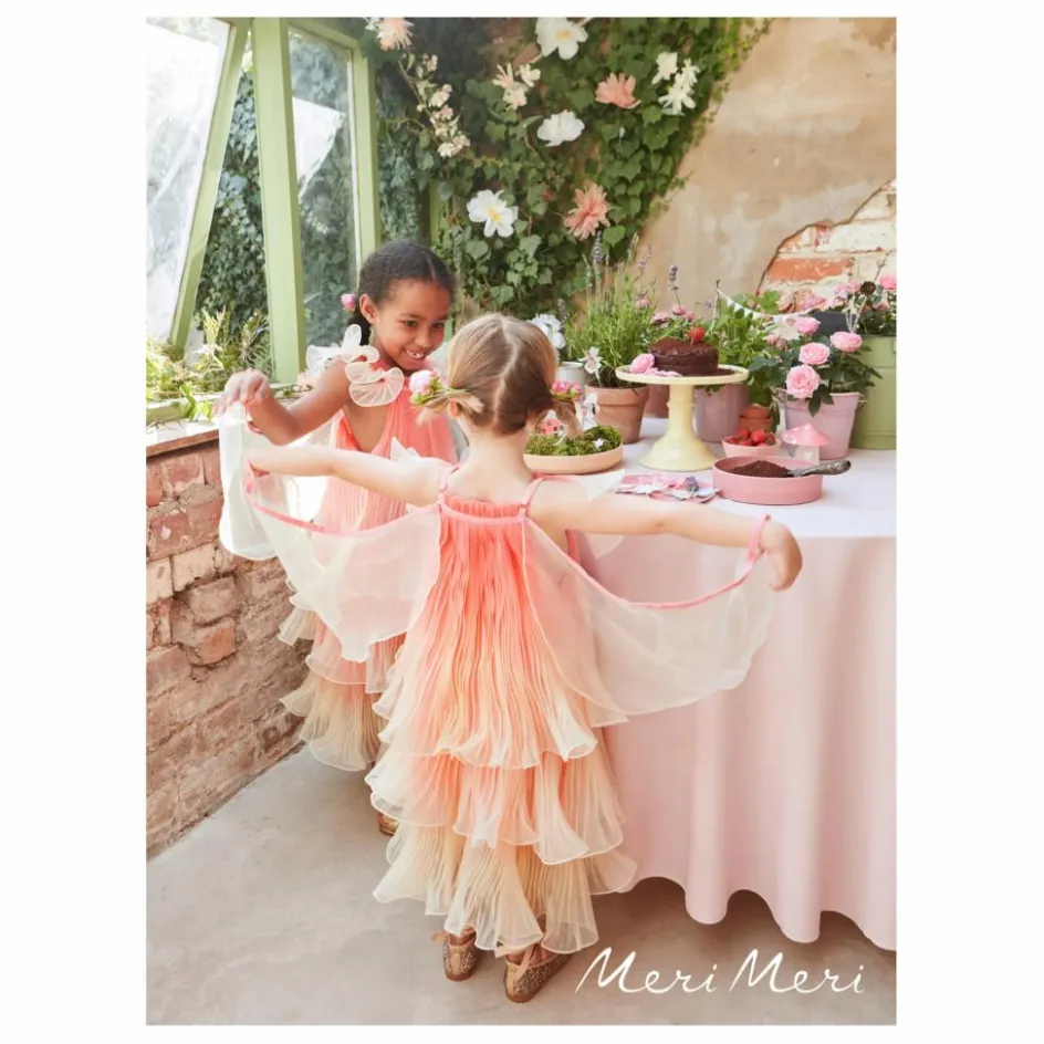 Hot Robe de fée plissée en organza avec sa baguette magique Déguisements