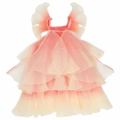Hot Robe de fée plissée en organza avec sa baguette magique Déguisements