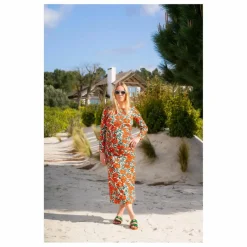 New Paloma Collection Robe de Grossesse Thelma Coquelicot | Rouge
