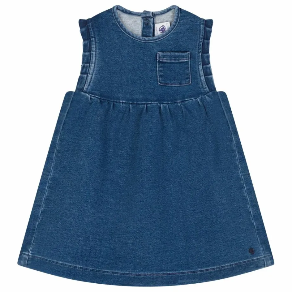 Online Petit Bateau Robe Denim Bébé | Bleu jean