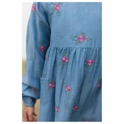 Discount Robe Denim Brodée | Enfant Robes, Combinaisons