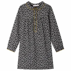 Sale Bonpoint Robe Dorothée Twill | Bleu nuit