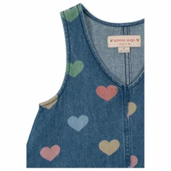 Konges Sløjd Robe en Jean Magot Cœurs Coton Bio ||Enfant Robes, Combinaisons|Robes
