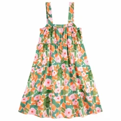 Enfant Bobo Choses Robes, Combinaisons*Robe Fleurs Coton Bio |