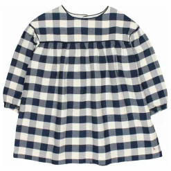 Discount Búho Robe Gingham Carreaux | Bleu marine