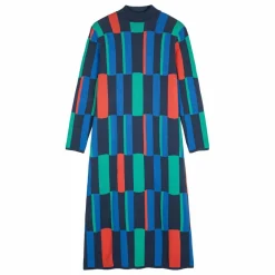 Best Bobo Choses Robe Géométrique Jacquard Coton Bio - Collection Femme | Bleu