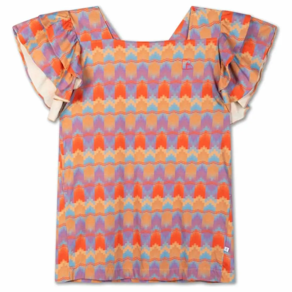 Clearance Repose AMS Robe Graphique Coton Bio | Mauve
