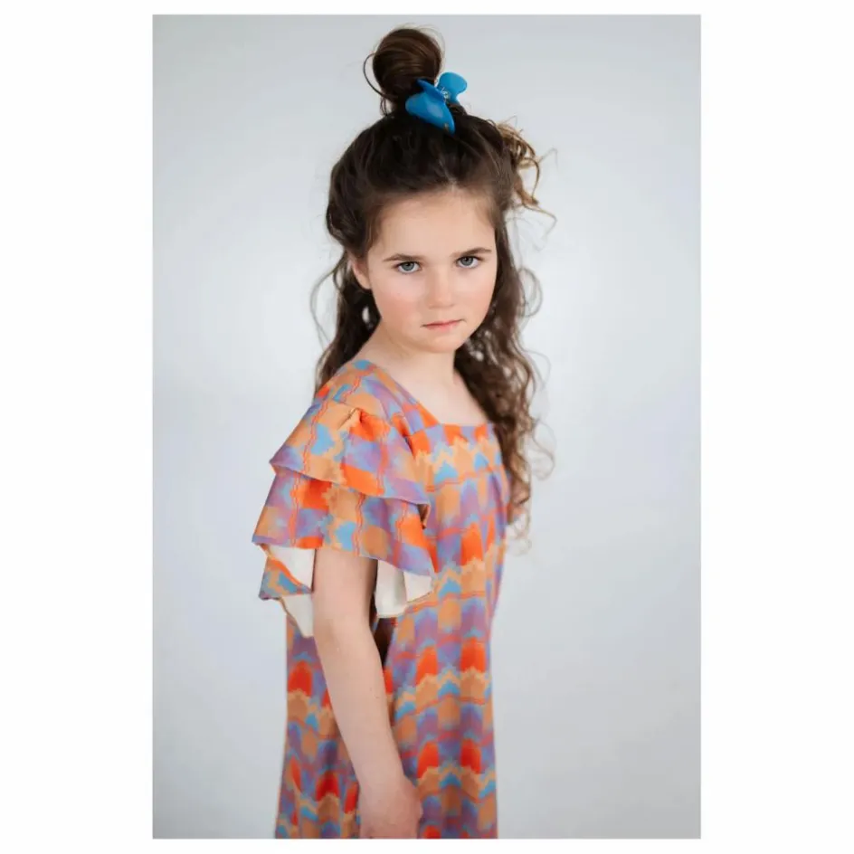 Clearance Repose AMS Robe Graphique Coton Bio | Mauve