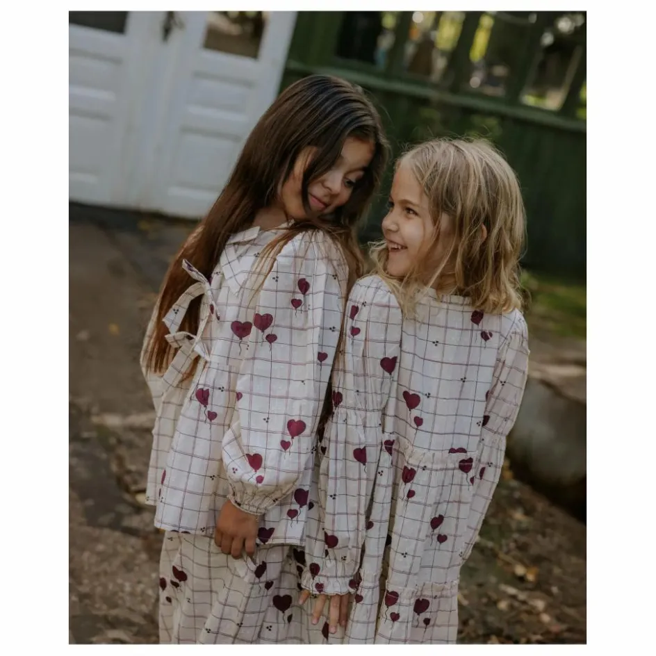 New Fliink Robe Ilove Carreaux | Ecru