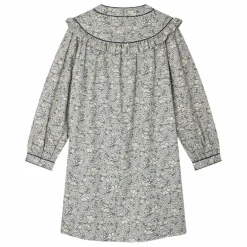 Hot Bonpoint Robe Jacinta Coton Bio | Bleu gris