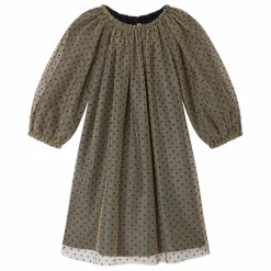 Hot Bonpoint Robe Juste Tulle Flocke | Or