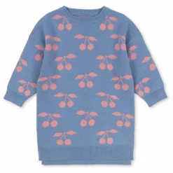Konges Sløjd Robe Lapis Cerises Maille Coton Bio ||Enfant Robes, Combinaisons|Robes
