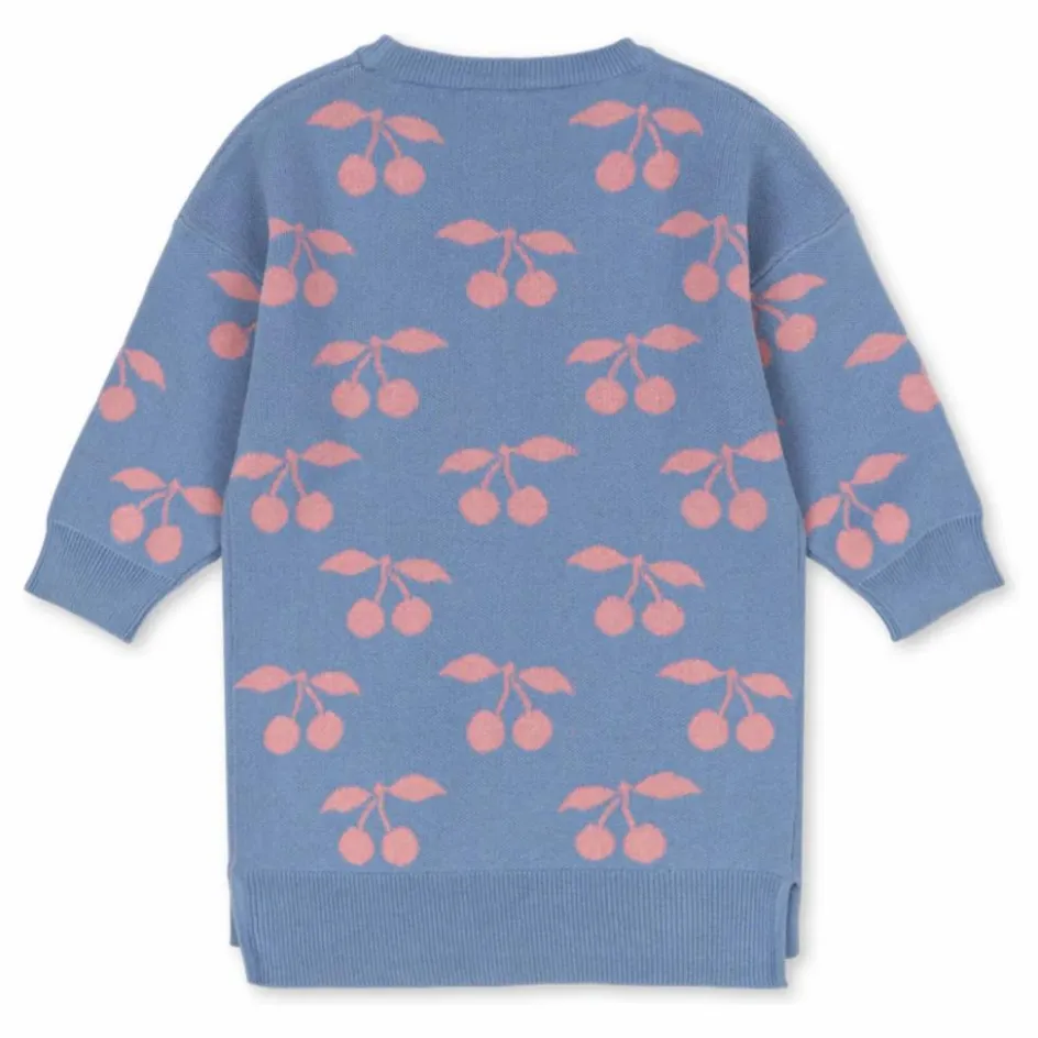 Konges Sløjd Robe Lapis Cerises Maille Coton Bio ||Enfant Robes, Combinaisons|Robes