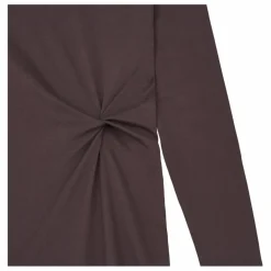 Best SMALLABLE BASICS Robe Longue Nouée Femme Coton Organique | Gris anthracite