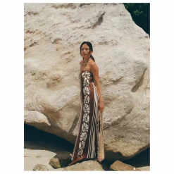 Soleil Soleil Robe Maeve Clove Coconut Lin ||Femme Robes, Combinaisons