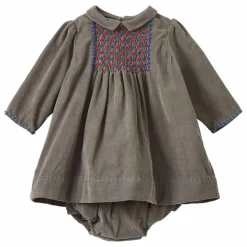 Best Caramel Robe Mars Velours Côtelé | Gris