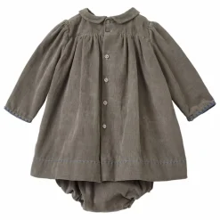 Best Caramel Robe Mars Velours Côtelé | Gris