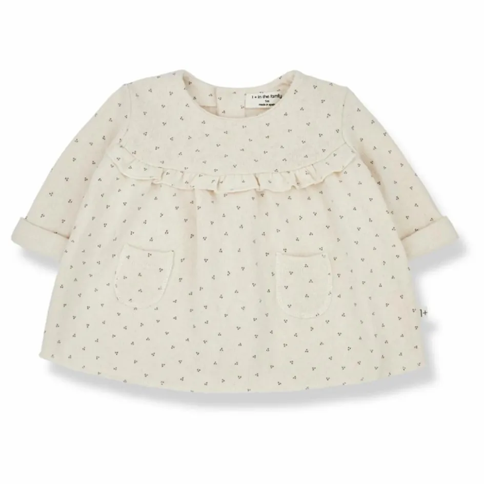 Sale 1+ in the family Robe Matière Recyclée Elke | Ecru