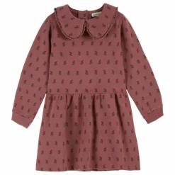 Enfant Emile et Ida Robes, Combinaisons*Robe Molleton Fleurie Coton Bio |