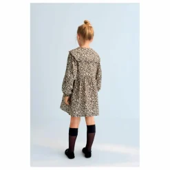 the new society Robe Nelia Léopard Double Gaze de Coton ||Enfant Robes, Combinaisons|Robes, Combinaisons