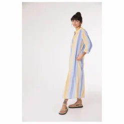Online Sacrécoeur Robe Nina Cruz Coton Bio | Bleu