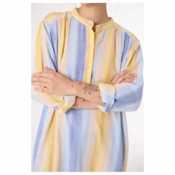 Online Sacrécoeur Robe Nina Cruz Coton Bio | Bleu
