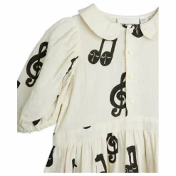Mini Rodini Robe Notes Gaze de Coton Bio ||Enfant Robes, Combinaisons|Robes