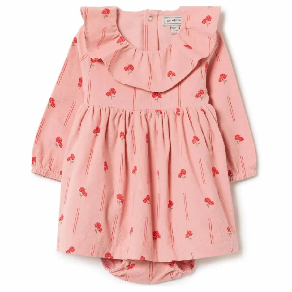 Best garbo&friends Robe Peony Velours Côtelé Mini | Rose