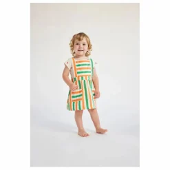 Clearance Bobo Choses Robe Pinafore Rayée | Ecru